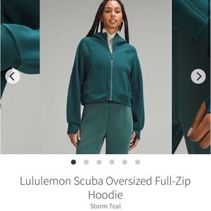 Lululemon Scuba Oversized Full-Zip Hoodie
Storm Teal XS/S